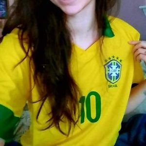 Brazil #10 soccer Jersey Neymar JR